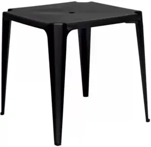 Mesa Plastica Preta Topmil
