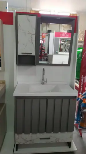 Balcao Belizze Belfast Cimento /calcata