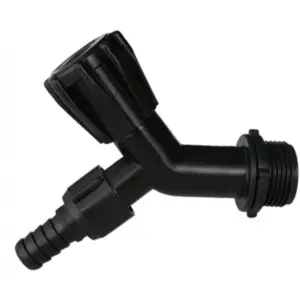 Torneira Parede Jardim Preta