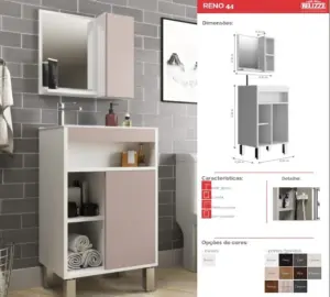 Balcao Belizze Reno 44cm