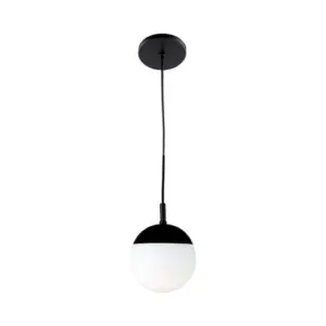 Lustre Pendente Moon One Preto E-27 Luma