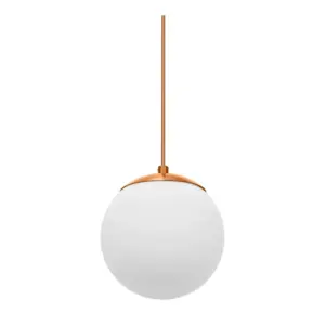 Lustre Pendente Moon One Cobre E-27 Luma