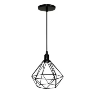 Lustre Abajur Aramado Diamante Cobre E-2