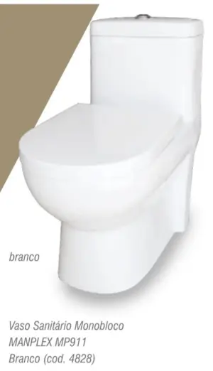 Vaso Cx Acoplada Monobloco Manplex Branc