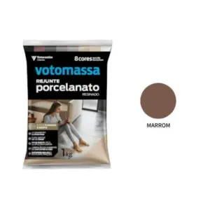 Rejunte Porcelanato Votomassa 1kg Marrom