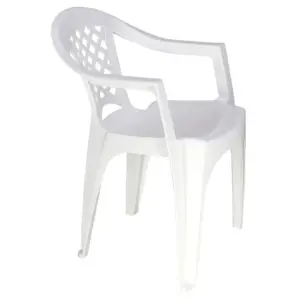 Cadeira com Braços em Polipropileno Branco Tramontina Iguape Basic - Tramontina