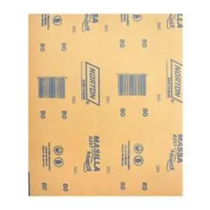 Folha de Lixa Massa A257 Grão 80 - Norton