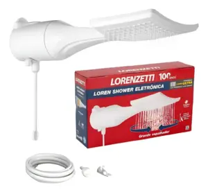 Chuveiro Loren Shower Eletrônico 7500w 220v Branco - Lorenzetti
