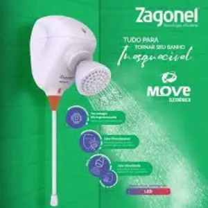 Ducha Move Eletrônica 7500w Branca – Zagonel | 220v